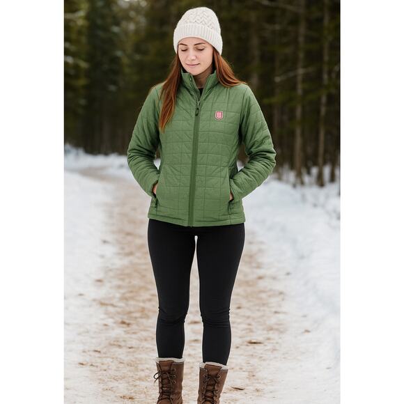 FjallRaven Women's Medium Patina Green Expedition X-Latt Puffer Jacket O9-10 - Picture 1 of 9